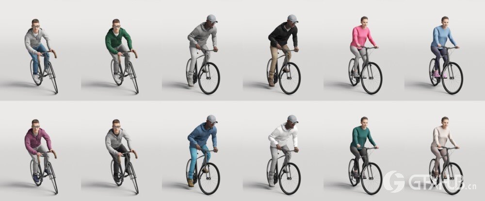 高精度运动3D人物模型 Humano Vol. 08 Sport