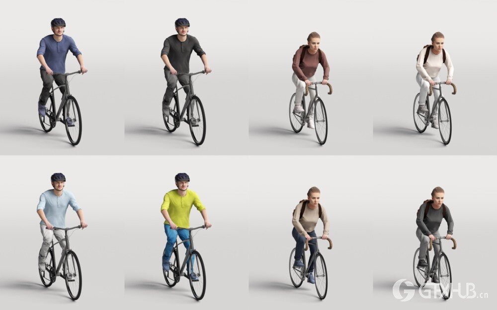 高精度运动3D人物模型 Humano Vol. 08 Sport