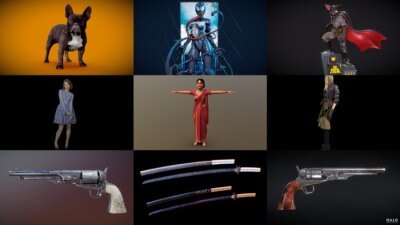 Sketchfab 200个3D模型合集2024年第6季 Sketchfab – 3D Model Pack 2024 Vol.6