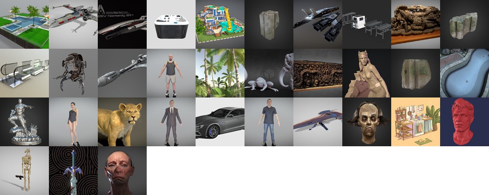 Sketchfab 233个3D模型合集2024年第7季 Sketchfab – 3D Model Pack 2024 Vol.7