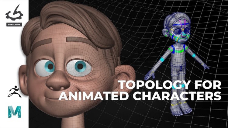 【中文字幕】maya+zbrush 3d动画角色拓扑教程 Topology for Animated Characters