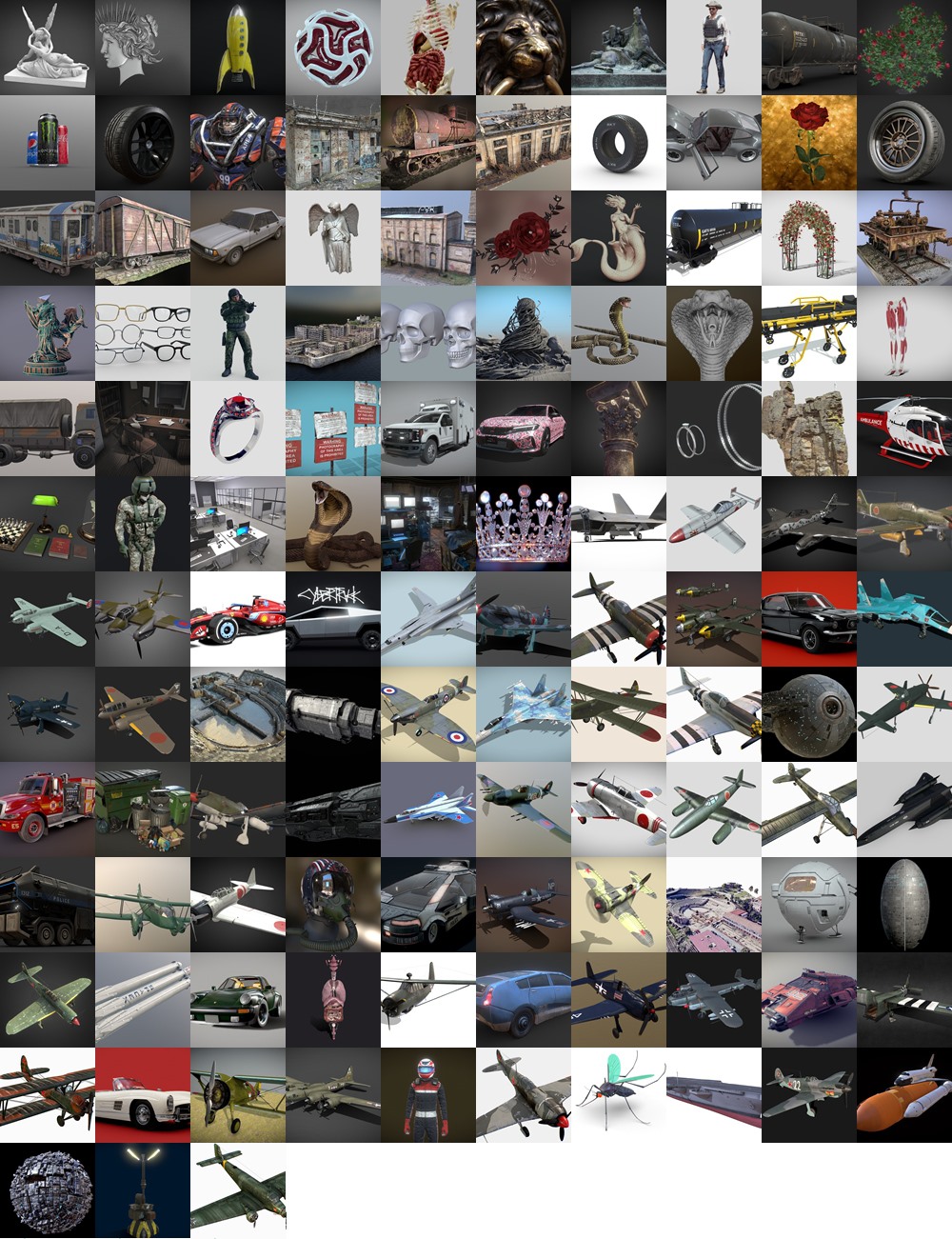 Sketchfab 225个3D模型合集2024年第8季 Sketchfab – 3D Model Pack 2024 Vol.8
