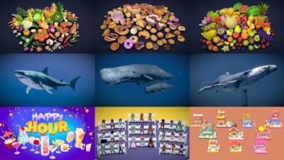 Sketchfab 200个3D模型合集2024年第10季 Sketchfab – 3D Model Pack 2024 Vol.10