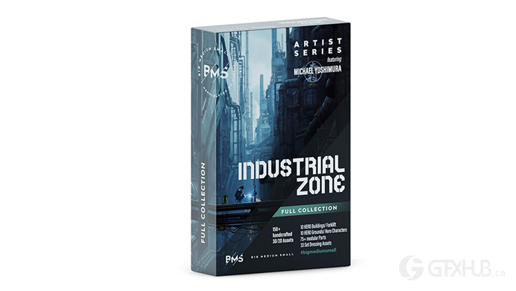 工业区工厂设备人物角色零部件3D模型 Big Medium Small – Industrial Zone 格式Blender/FBX/UE