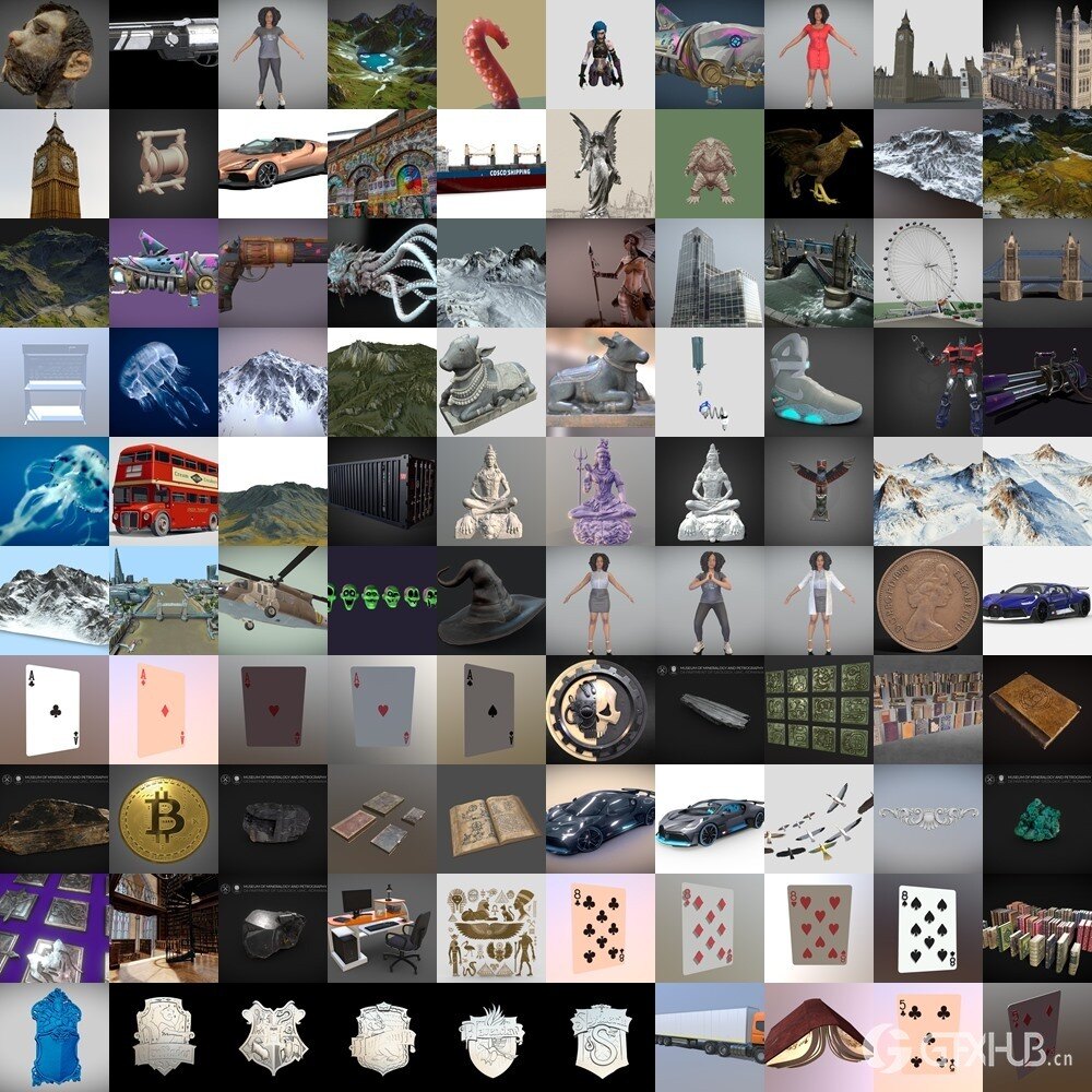 Sketchfab 190个3D模型合集2024年第12季 Sketchfab – 3D Model Pack 2024 Vol.12