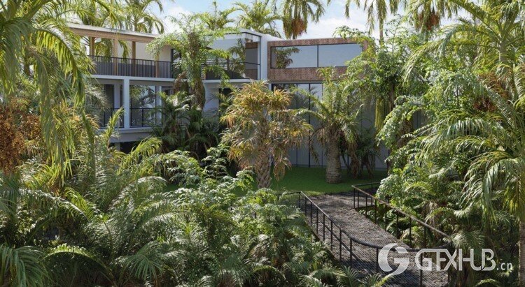 72个热带植物棕榈树3D模型 Plant Models Vol 154