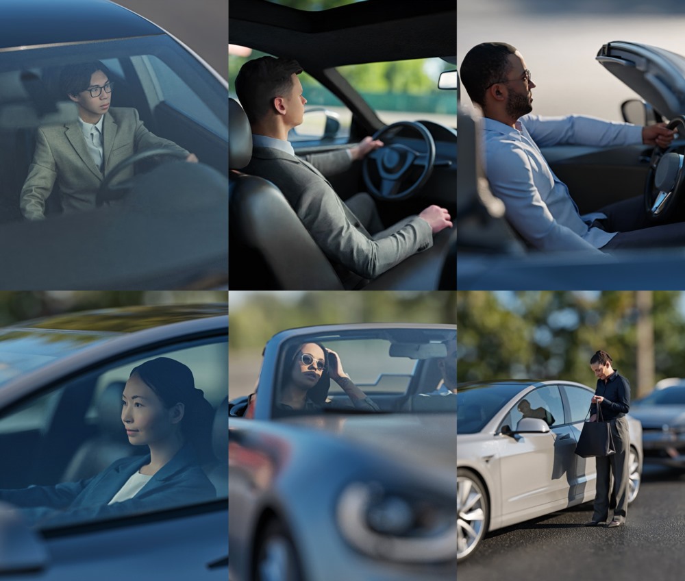 12个开车坐姿站姿3d人物模型集合 Humano - 2211 People For Cars