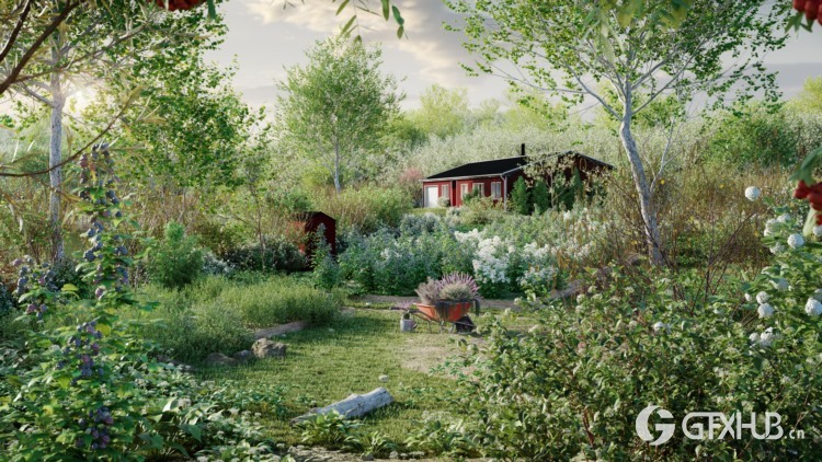 87种瑞典树木灌木和地被植物3D模型 Globe Plants - Bundle 44 - Swedish Plants