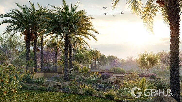 86种意大利树木和灌木3D植被模型 Globe Plants - Bundle 45 - Italian Plants