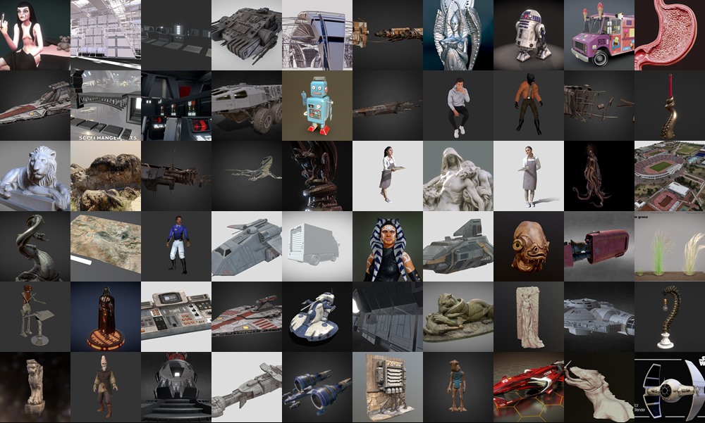 Sketchfab 530个3D模型合集2024年第14季 Sketchfab – 3D Model Pack 2024 Vol.14