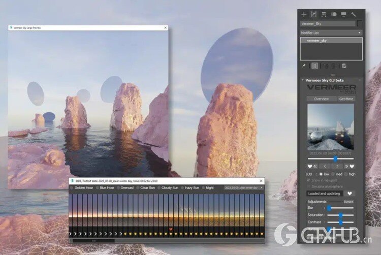 60个全动态天空延时HDRI序列全景贴图 Vermeer Bundle 001