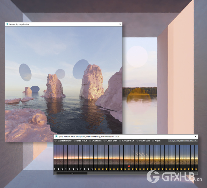 60个全动态天空延时HDRI序列全景贴图 Vermeer Bundle 001