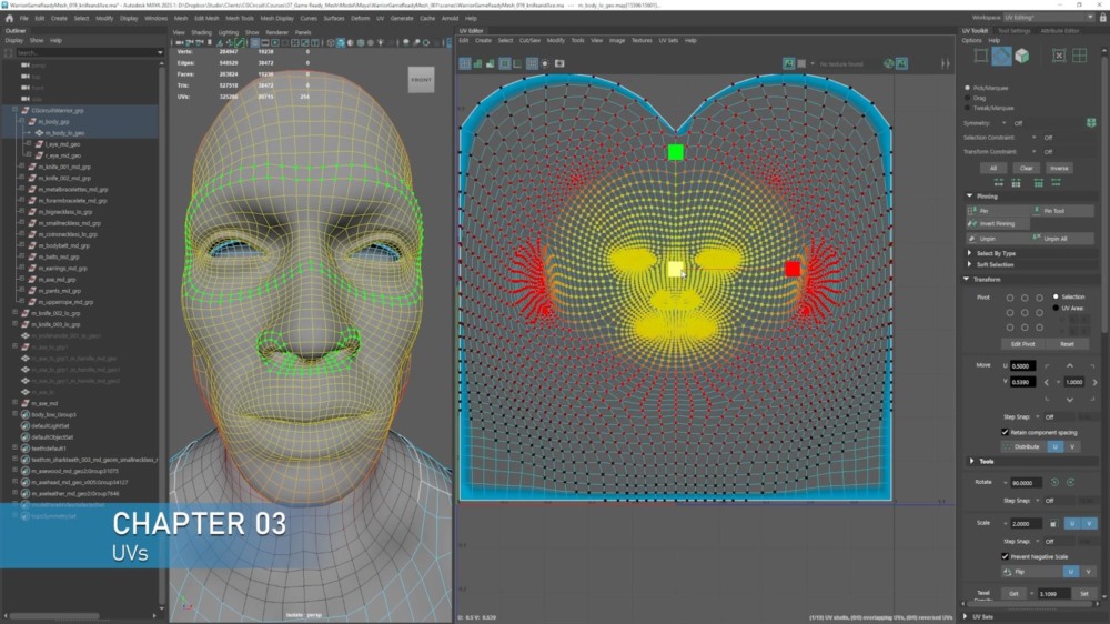【中文字幕】电影游戏实时角色优化教程 Real-Time Character Optimization - From Film to Games
