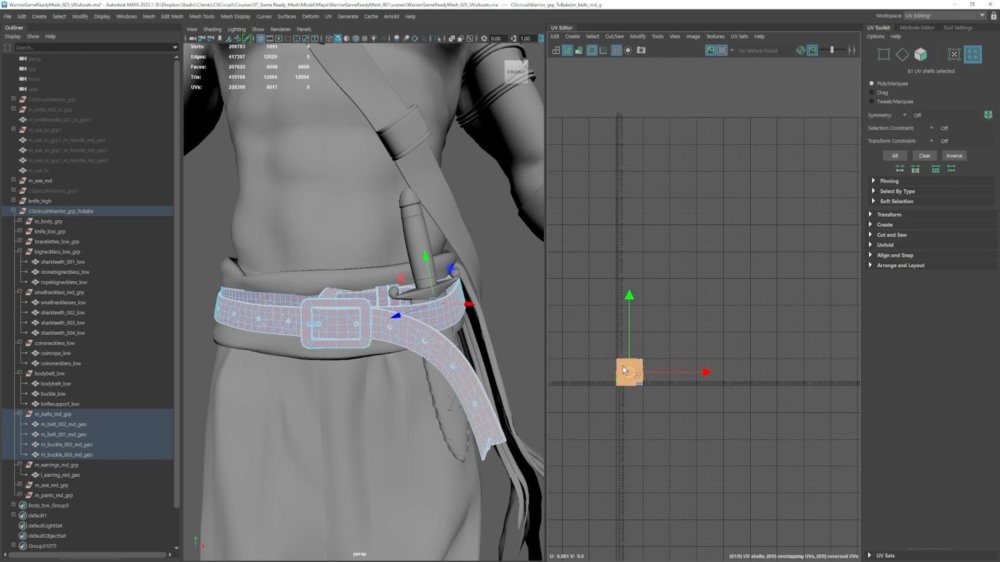 【中文字幕】电影游戏实时角色优化教程 Real-Time Character Optimization - From Film to Games