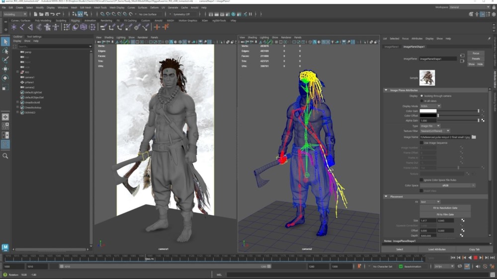 【中文字幕】电影游戏实时角色优化教程 Real-Time Character Optimization - From Film to Games