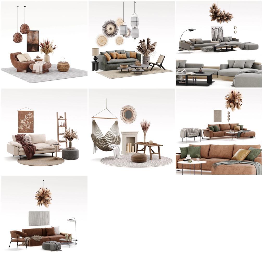 16套家居家具套装3D模型 Evermotion – Archmodels vol. 287