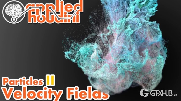 【中文字幕】Houdini Pyro 模拟粒子表面旋转效果教程 Applied Houdini - Particles II Velocity Fields