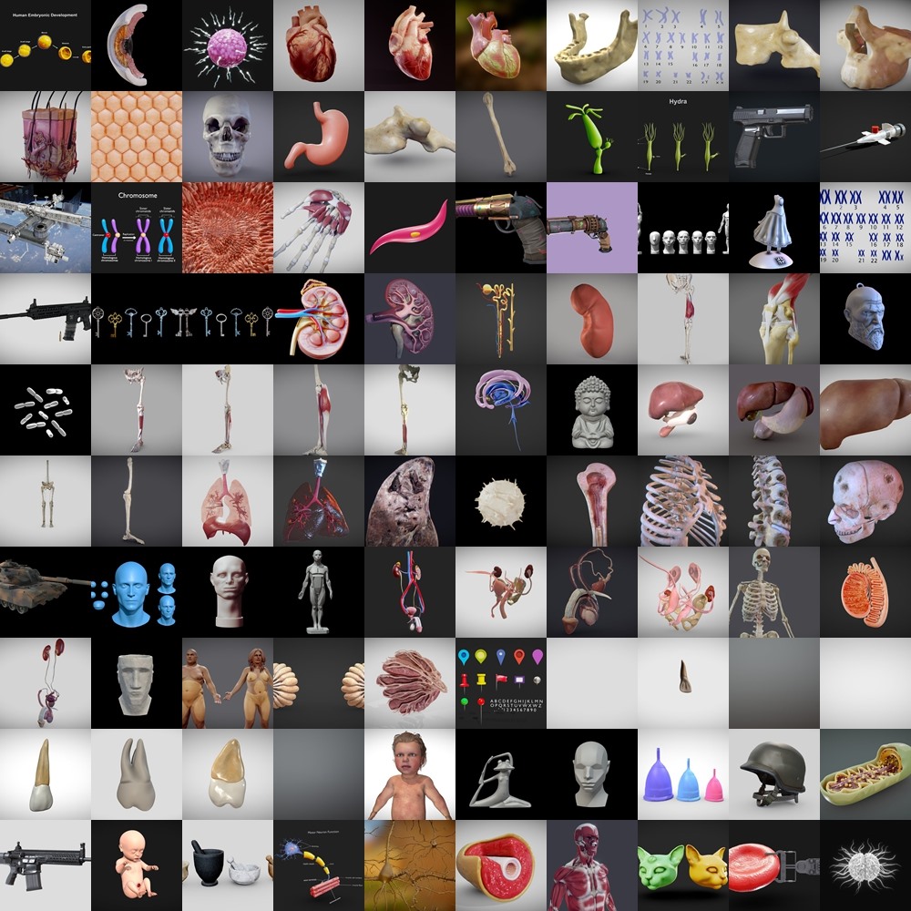 Sketchfab 480个3D模型合集2024年第16季 Sketchfab – 3D Model Pack 2024 Vol.16