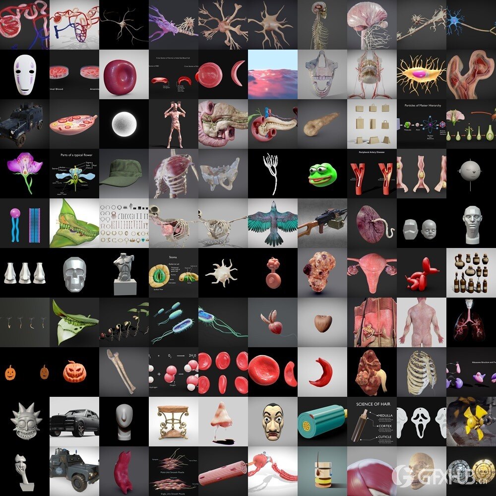 Sketchfab 480个3D模型合集2024年第16季 Sketchfab – 3D Model Pack 2024 Vol.16