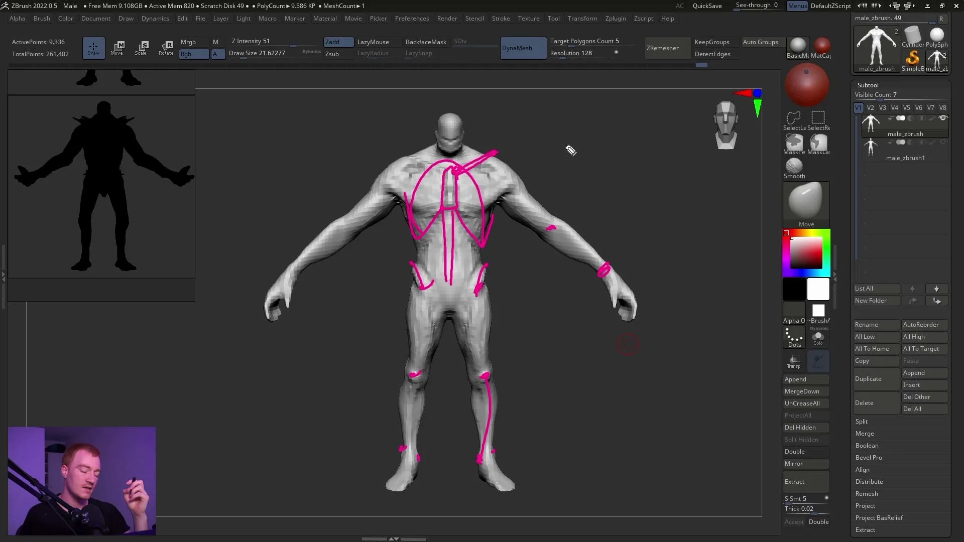 【中文字幕】 ZBrush 创建完整三维角色教程 Flipped Normals - Creating a Full Character in Zbrush