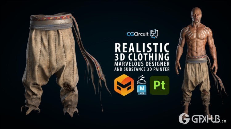 MAYA +ZBrush制作逼真3D服装教程 CGCircuit - Realistic 3D Clothing by Tomas Sackmann