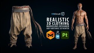 MAYA +ZBrush制作逼真3D服装教程 CGCircuit – Realistic 3D Clothing by Tomas Sackmann