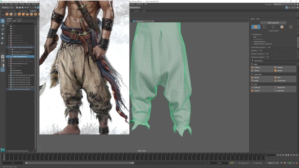 MAYA +ZBrush制作逼真3D服装教程 CGCircuit - Realistic 3D Clothing by Tomas Sackmann
