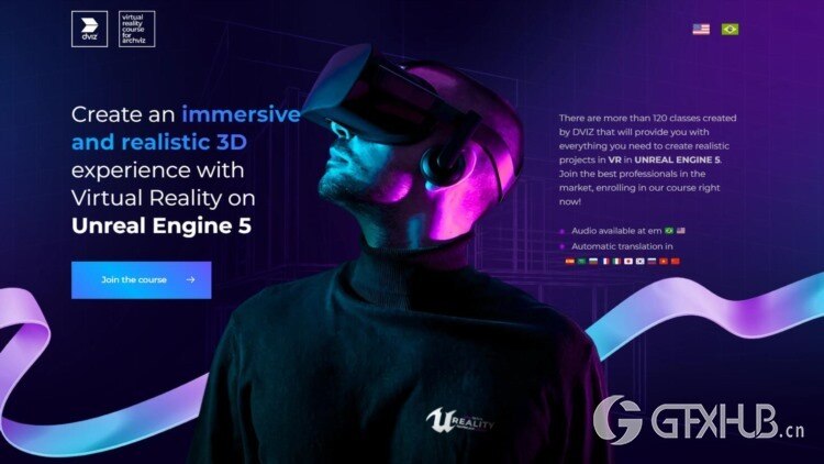 【中文字幕】虚幻引擎5制作虚拟现实身临其境般3D体验 Virtual Reality Unreal Engine 5 Course