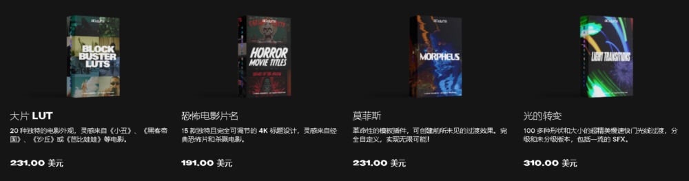 AcidBite 6,000+ 过渡、纹理、叠加、SFX、LUT、动画完整资产合集