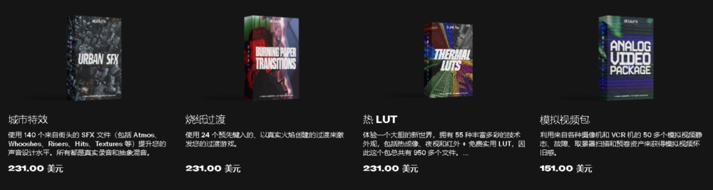 AcidBite 6,000+ 过渡、纹理、叠加、SFX、LUT、动画完整资产合集