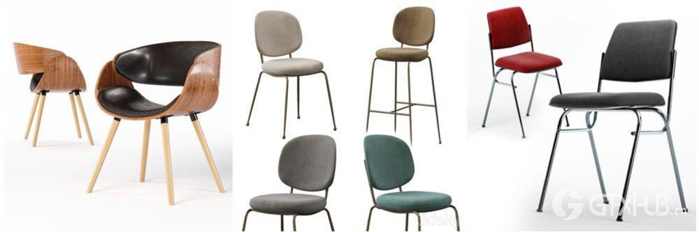 3DSky Pro 椅子沙发灯具数码家电3D模型合辑2024年12月第1季 | 400套 | 20GB