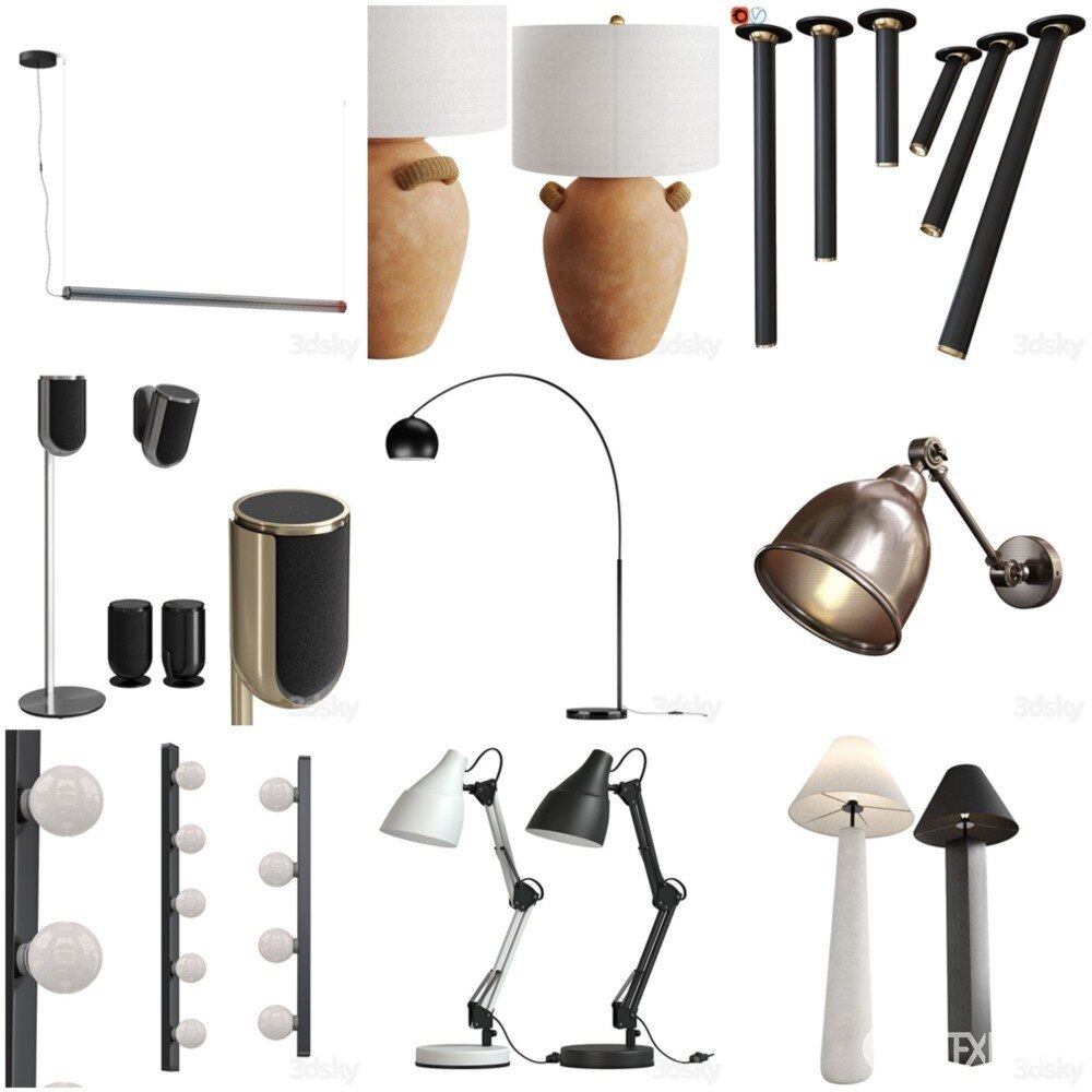 3DSky Pro 椅子沙发灯具数码家电3D模型合辑2024年12月第1季 | 400套 | 20GB