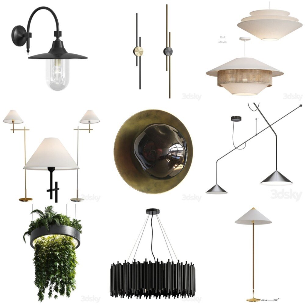 3DSky Pro 椅子沙发灯具数码家电3D模型合辑2024年12月第1季 | 400套 | 20GB