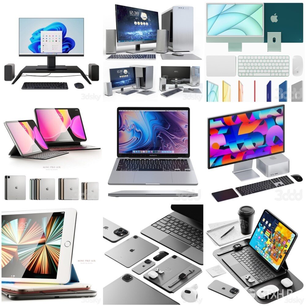 3DSky Pro 椅子沙发灯具数码家电3D模型合辑2024年12月第1季 | 400套 | 20GB