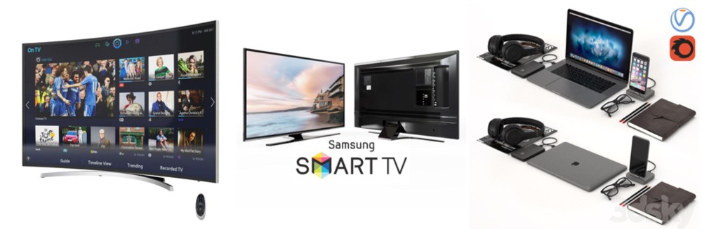 3DSky Pro 椅子沙发灯具数码家电3D模型合辑2024年12月第1季 | 400套 | 20GB