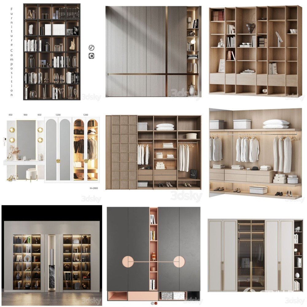 3DSky Pro 椅子沙发灯具数码家电3D模型合辑2024年12月第1季 | 400套 | 20GB