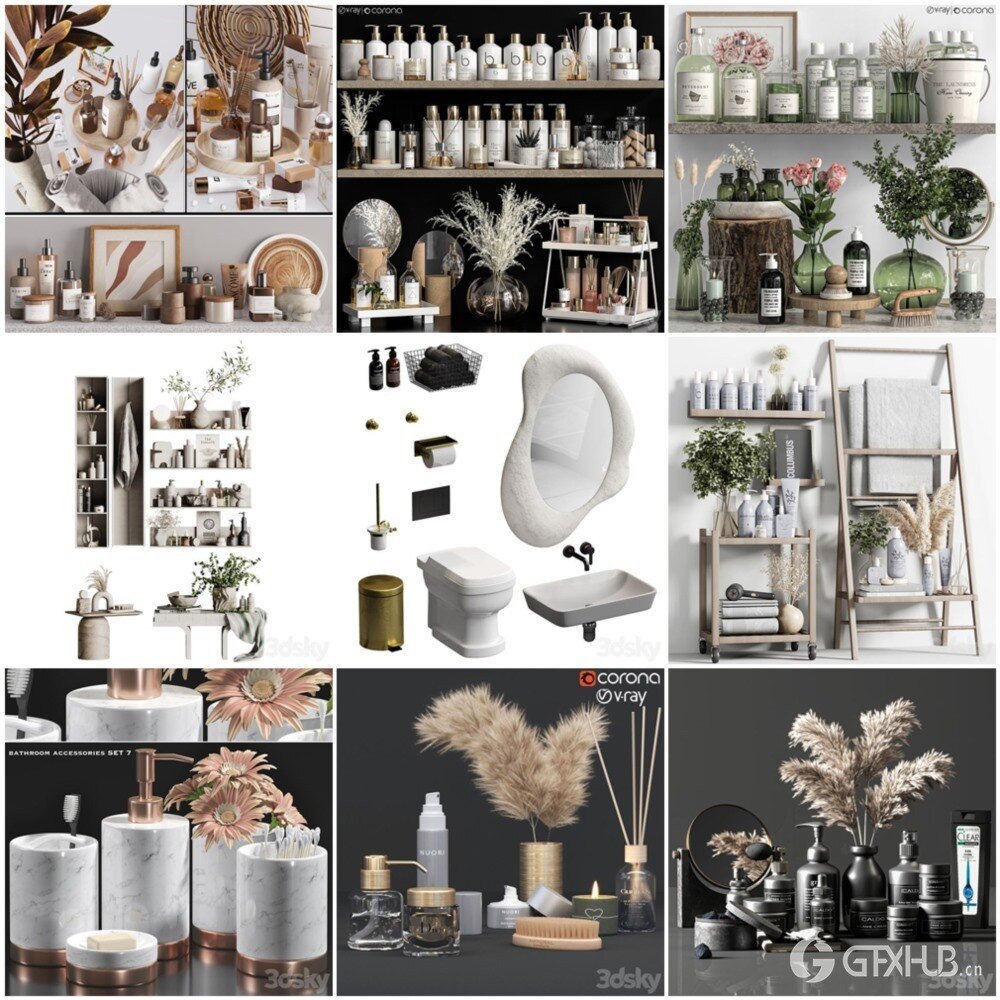 3DSky Pro 椅子沙发灯具数码家电3D模型合辑2024年12月第1季 | 400套 | 20GB