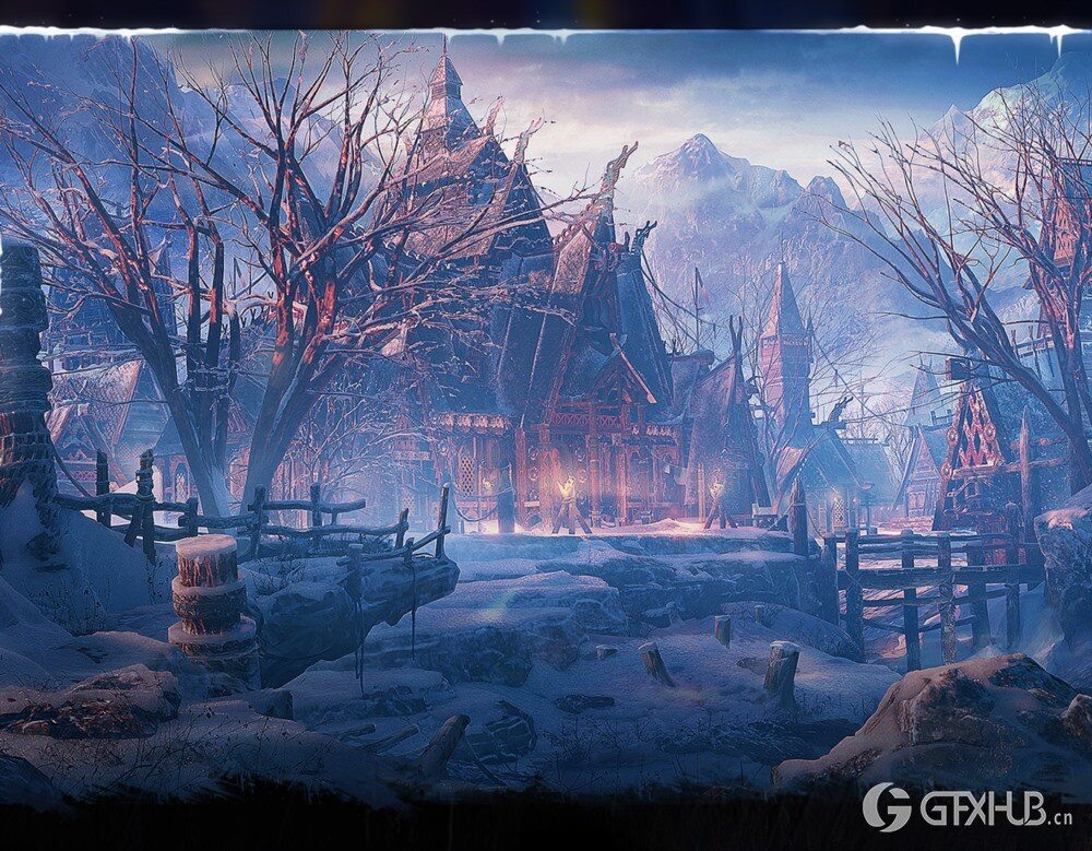 Blender《北欧村庄》场景概念设计案例绘制全流程