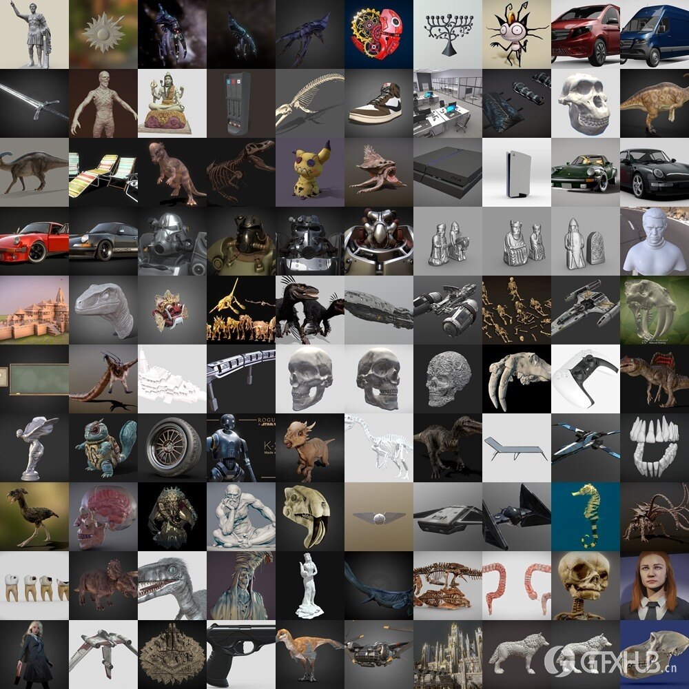 Sketchfab 200个3D模型合集2024年第17季 Sketchfab – 3D Model Pack 2024 Vol.17