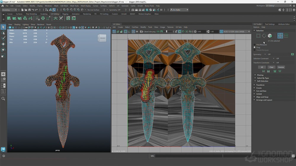 Maya 2025 简介UV纹理基础设计教程 Introduction to Maya 2025 UV Toolkit