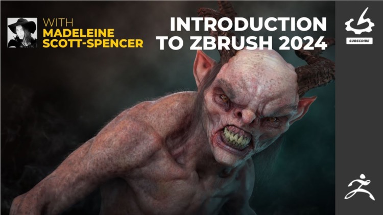 【中文字幕】zbrush 2024三维模型雕刻建模入门基础教程 Introduction to Zbrush 2024