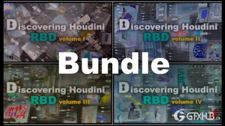 Houdini RBD刚体动力学特效教程 CGCircuit - Discovering Houdini RBD Series (1 to 4)