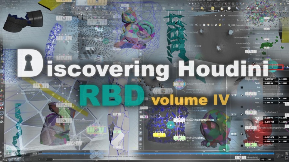 Houdini RBD刚体动力学特效教程 CGCircuit - Discovering Houdini RBD Series (1 to 4)