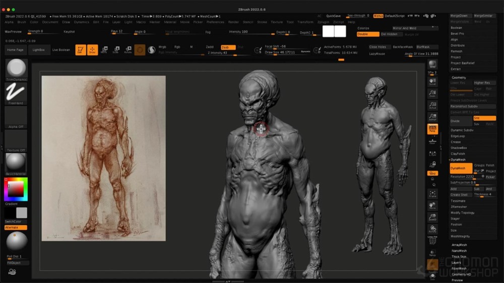 【中文字幕】ZBrush+Unreal专业电影角色设计教程 Professional Character Design for Film