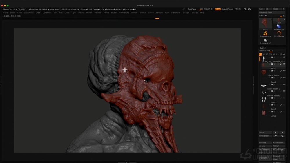 【中文字幕】ZBrush+Unreal专业电影角色设计教程 Professional Character Design for Film