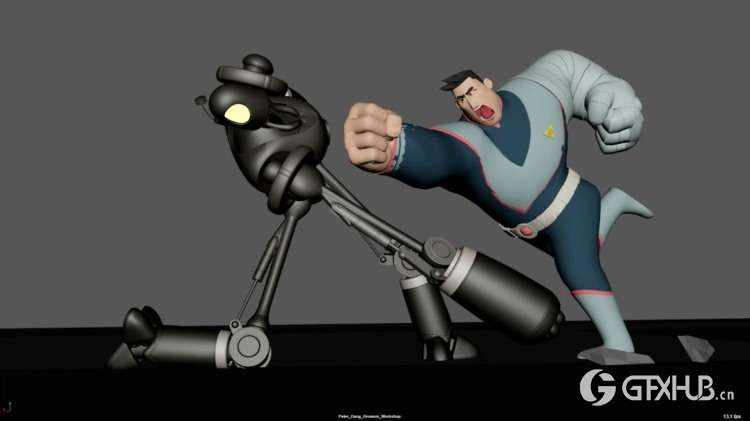 Maya制作复杂的Fight动作序列动画教程 Animating a Complex Fight Action Sequence in Maya