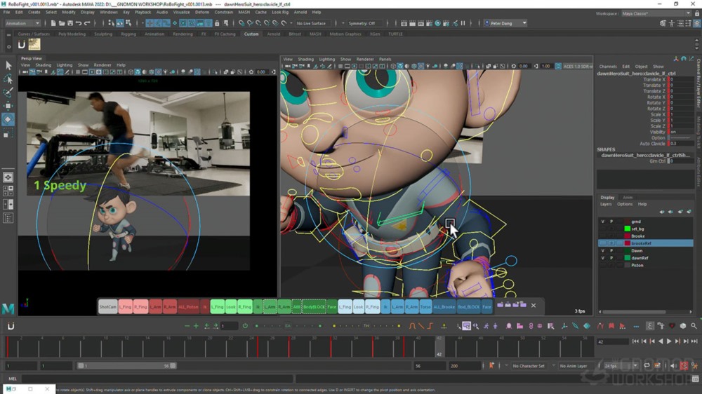 Maya制作复杂的Fight动作序列动画教程 Animating a Complex Fight Action Sequence in Maya
