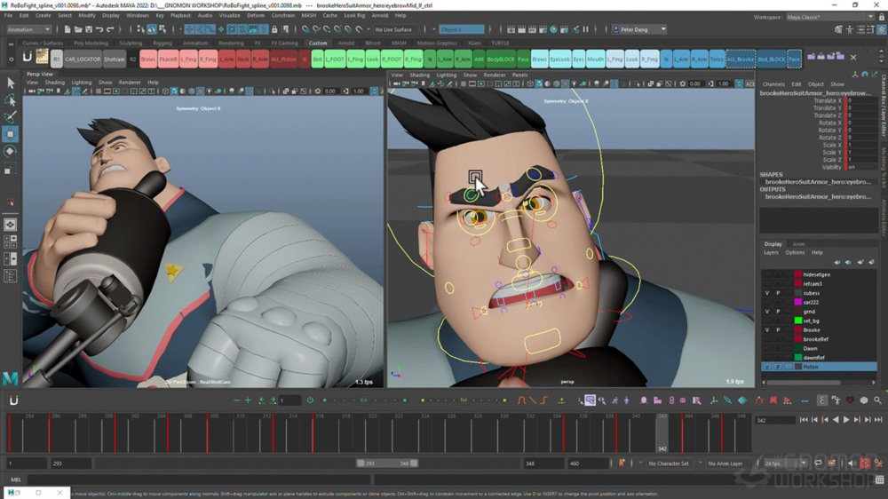 Maya制作复杂的Fight动作序列动画教程 Animating a Complex Fight Action Sequence in Maya