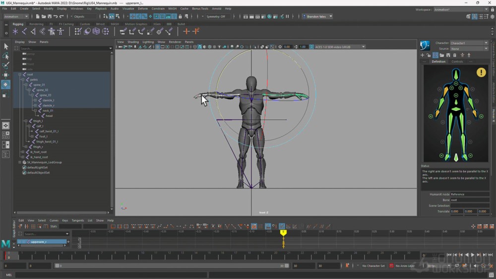 Maya游戏制作3连击动画教程 Animating a 3-Hit Combo for Games in Maya