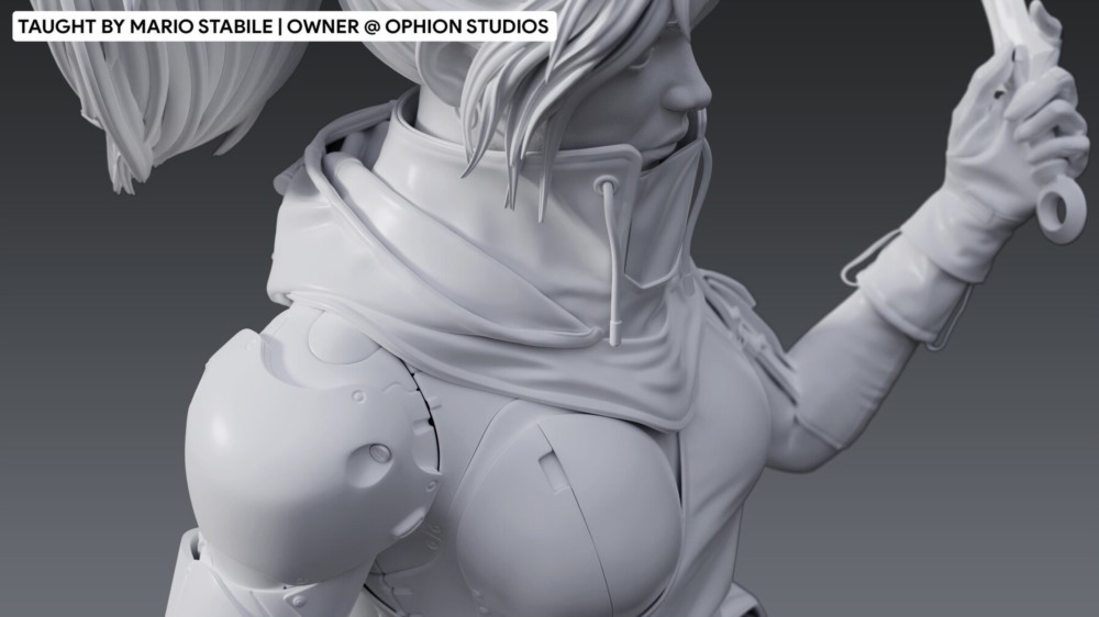 【中文字幕】3Ds Max+ZBrush高多边形 AAA 游戏角色创建教程第1部